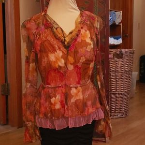 Beautiful floral vintage blouse